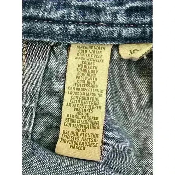 Jones New York Skirt Women’s Sz 10P Country Denim Jean Maxi Back Slit Vtg - Picture 13 of 13